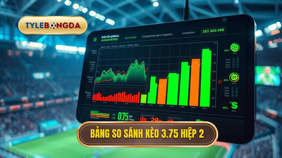Bảng so sánh kịch bản thắng thua kèo 3.75 hiệp 2