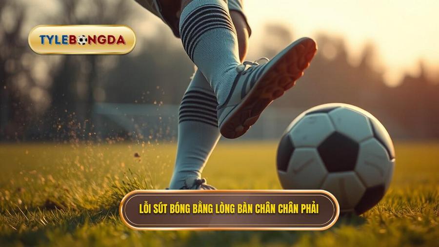 Các lỗi thường gặp khi thực hiện kỹ thuật sút bóng bằng lòng bàn chân phải
